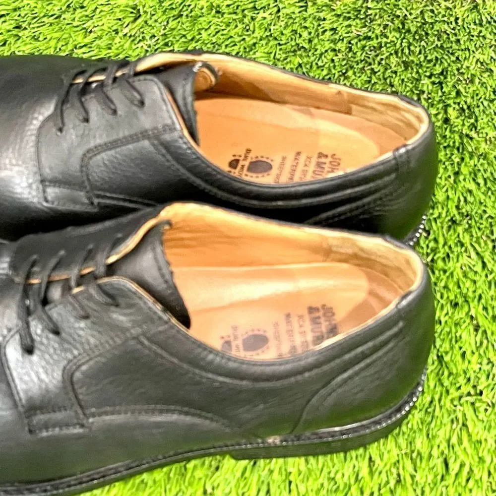 Johnston & Murphy Pattinson XC4 Waterproof Black Plain Toe Oxfords. Size 10.5M